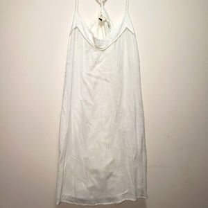 Roxy Boho Midi Dress Cream Adjustable Strap Lined Large